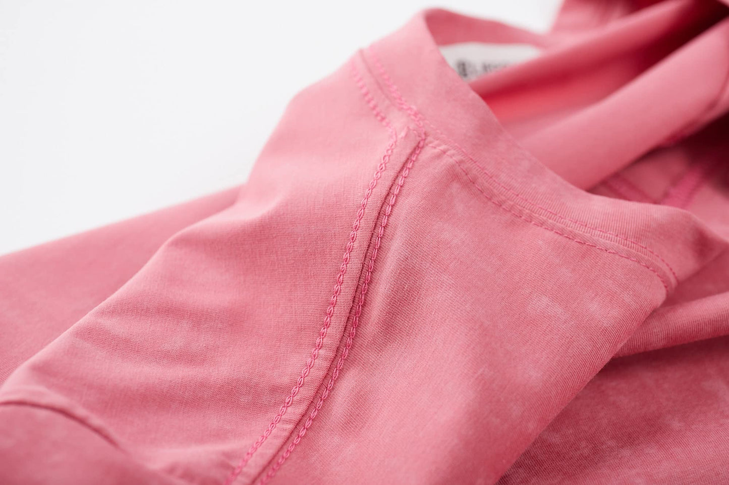 KLIEGOU Men's T-Shirts - Elasticity Cotton Crew Neck Tees X-Large, 2166 Pink