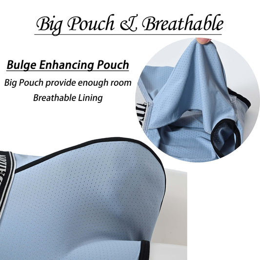 ZAIGGUT Men's Support Pouch Underwear Bulge Enhacing Ice Silk