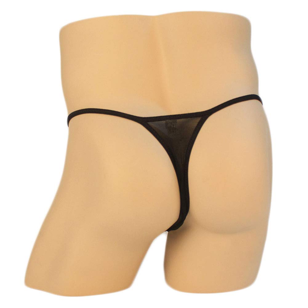 KHUFUZI Men's 4 Styles Pack Mesh Thongs Lingerie 4-10, 4