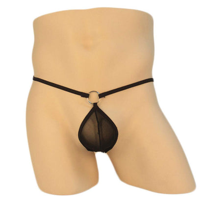 KHUFUZI Men's 4 Styles Pack Mesh Thongs Lingerie 4-10, 4