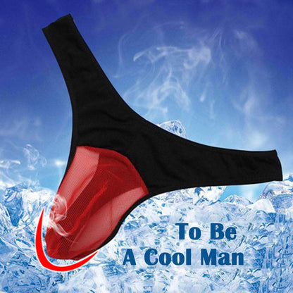 KHUFUZI Men's 4 Styles Pack Mesh Thongs Lingerie 4-10, 4