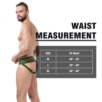 JOCKLAND 3 Inch Men's Jock Strap, Wide Band Mesh Male Large