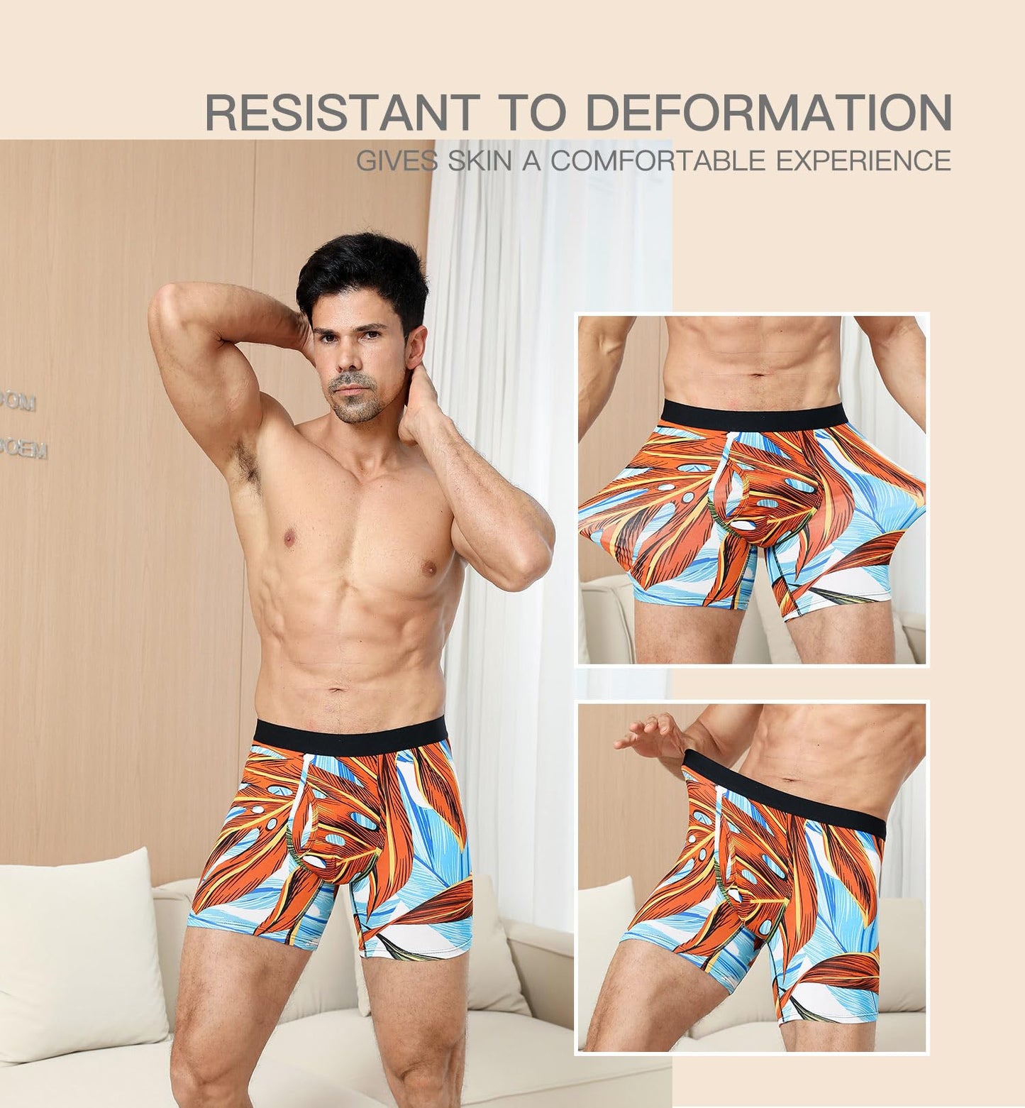 HAVVIS Men's Performance Underwear Boxer Large, Briefs : B03 - 6 Pack