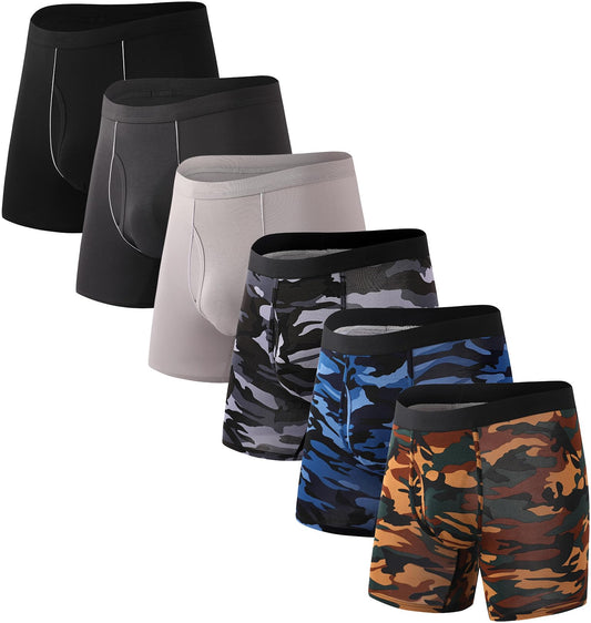 HAVVIS Men's Performance Underwear Boxer Large, Briefs : B01 - 6 Pack