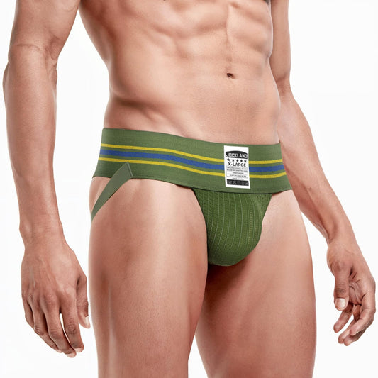 JOCKLAND 3 Inch Men's Jock Strap, Wide Band Mesh Male Large