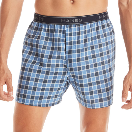 Hanes Men Men's Tagless Boxers with Exposed Large