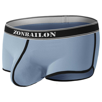 ZAIGGUT Men's Support Pouch Underwear Bulge Enhacing Ice Silk