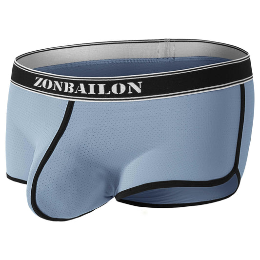 ZAIGGUT Men's Support Pouch Underwear Bulge Enhacing Ice Silk