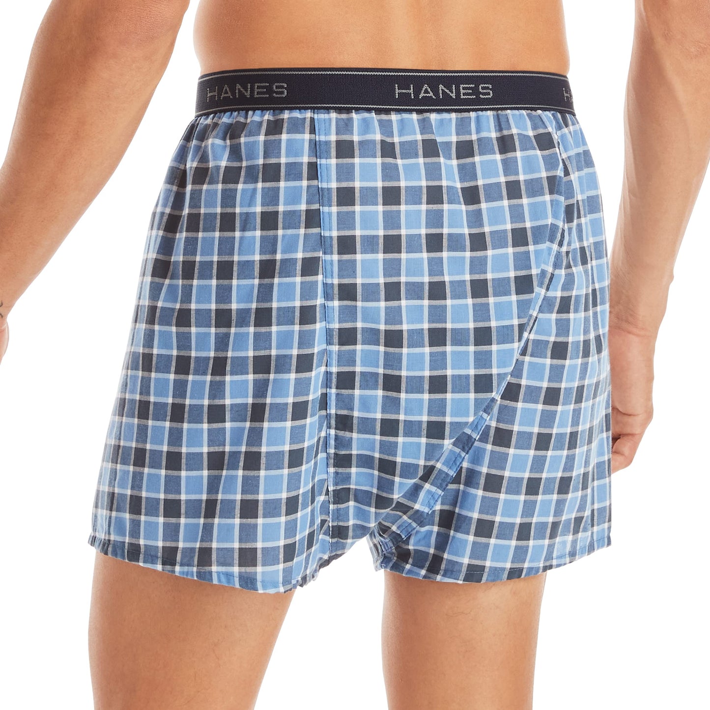 Hanes Men Men's Tagless Boxers with Exposed Large