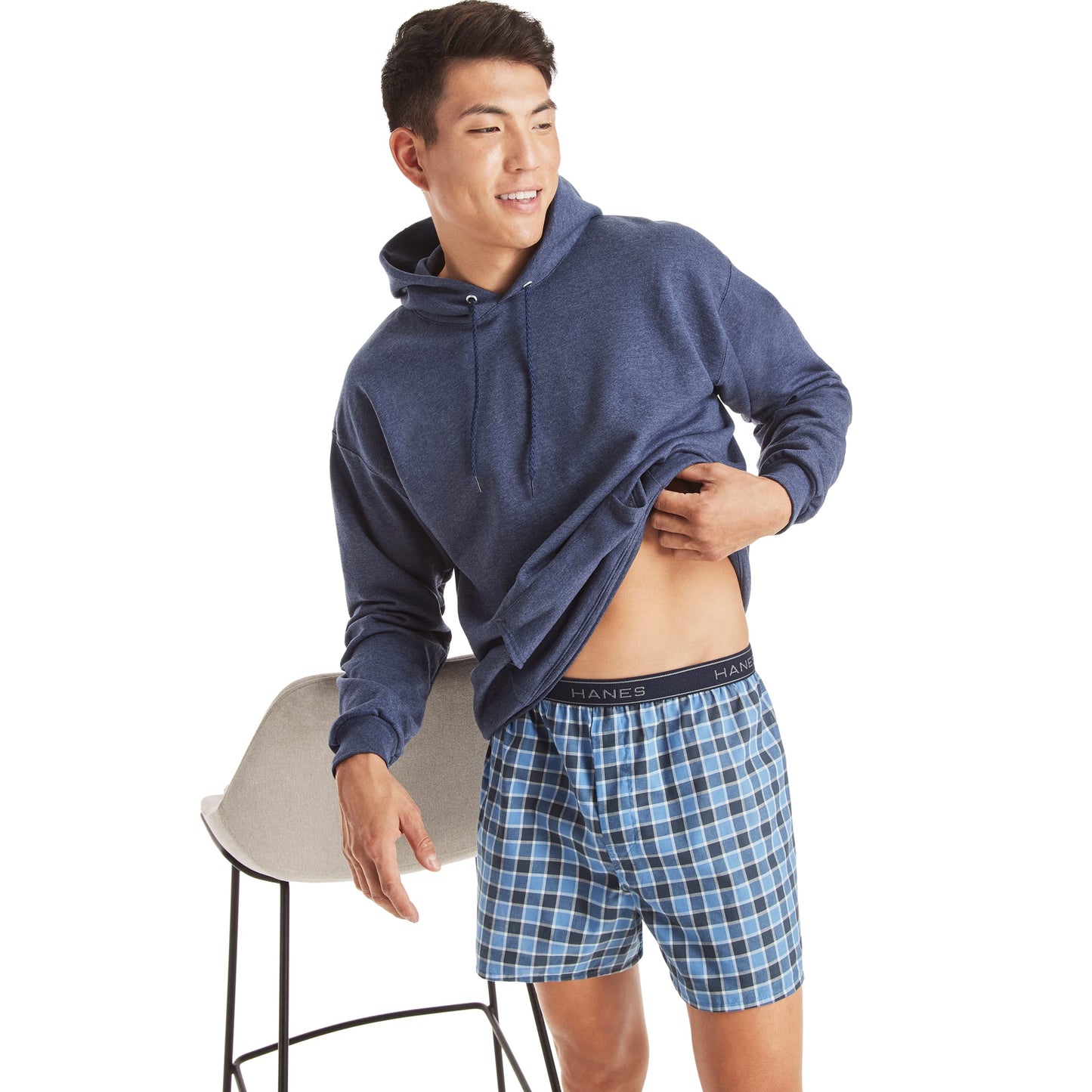 Hanes Men Men's Tagless Boxers with Exposed Large