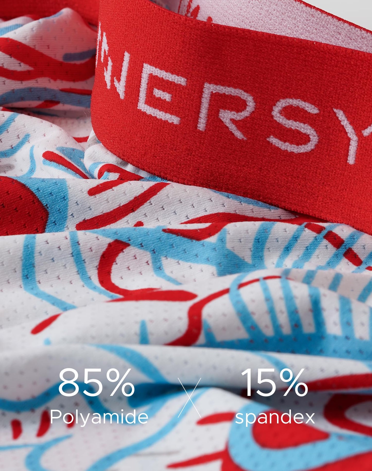 INNERSY Men's Breathable Mesh Boxer Briefs Cooling Large, Graffiti Art
