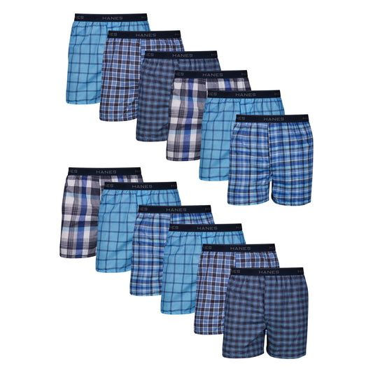 Hanes Men Men's Tagless Boxers with Exposed Large